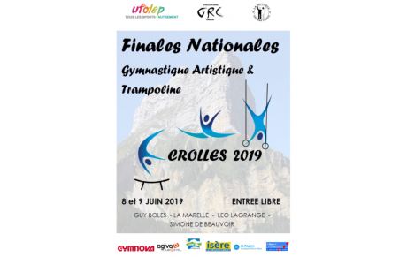 MODIFICATIONS Finale championnat de France catégorie NATIONALE du 08 au 09 juin 2019 à Crolles
