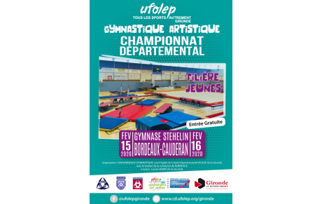 Championnat départemental Jeunes Bordeaux Stehelin 15 &amp; 16 février 2020